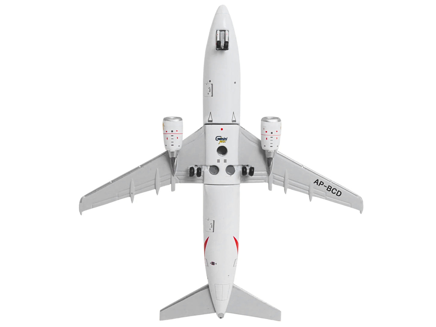Boeing 737-300 Commercial Aircraft "Emirates Airlines" (AP-BCD) White with Striped Tail 1/400 Diecast Model by GeminiJets