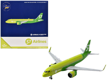 Airbus A320neo Commercial Aircraft "S7 Airlines" (RA-73428) Green Two-Tone 1/400 Diecast Model Airplane by GeminiJets <h2>Airbus GeminiJets</h2> <p>High-quality car perfect for collectors and enthusia