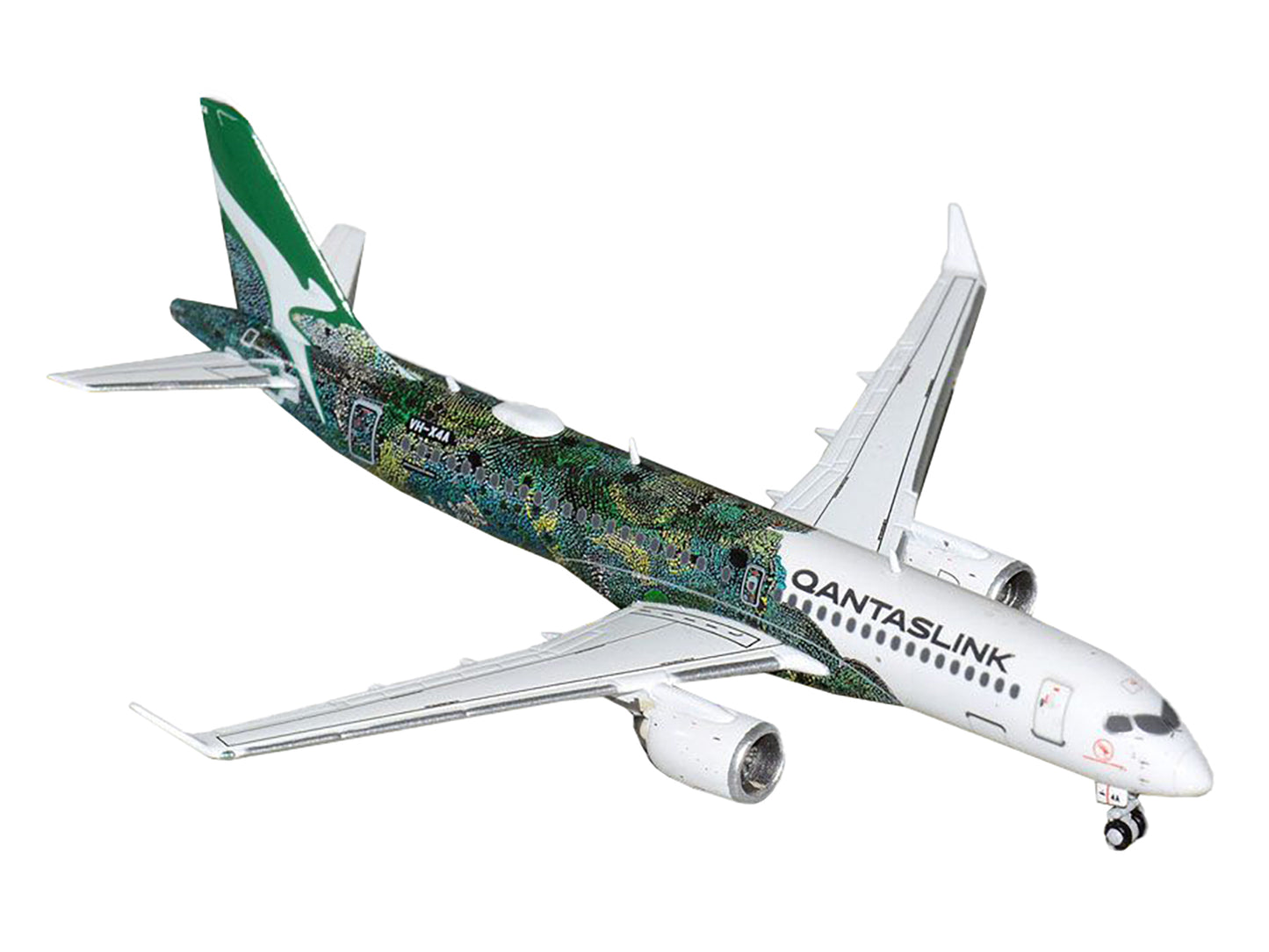 Airbus A220-300 Commercial Aircraft "QantasLink - Minyma Kutjara Tjukurpa" (VH-X4A) White with Graphics 1/400 Diecast Model Airplane by GeminiJets <h2>Airbus GeminiJets</h2> <p>High-quality car perfec