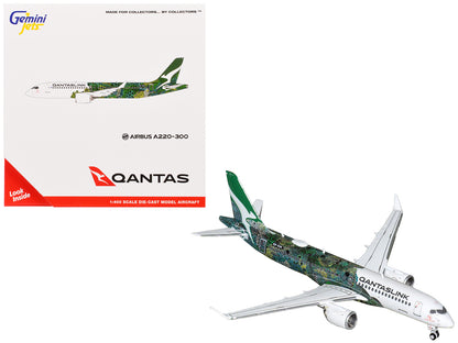 Airbus A220-300 Commercial Aircraft "QantasLink - Minyma Kutjara Tjukurpa" (VH-X4A) White with Graphics 1/400 Diecast Model Airplane by GeminiJets <h2>Airbus GeminiJets</h2> <p>High-quality car perfec