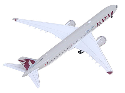Boeing 777-9 Commercial Aircraft "Qatar Airways" (A7-BKA) Gray with Dark Red Tail Graphics 1/400 Diecast Model GeminiJets <h2>Boeing GeminiJets</h2> <p>High-quality car perfect for collectors and enth