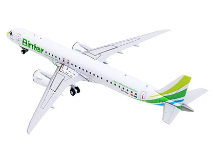 Embraer E195-E2 Commercial Aircraft "Binter Canarias" (EC-OEA) White with Green Tail Stripes 1/400 Diecast Model Airplane by GeminiJets <h2>Embraer GeminiJets</h2> <p>High-quality car perfect for coll