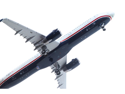 Airbus A321 Commercial Aircraft "American Airlines - US Airways Heritage Jet" (N578UW) White with Blue Tail 1/400 Diecast Model Airplane by GeminiJets <h2>Airbus GeminiJets</h2> <p>High-quality car pe