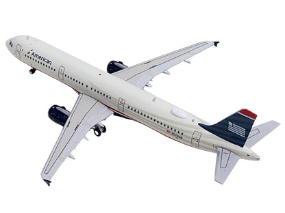 Airbus A321 Commercial Aircraft "American Airlines - US Airways Heritage Jet" (N578UW) White with Blue Tail 1/400 Diecast Model Airplane by GeminiJets <h2>Airbus GeminiJets</h2> <p>High-quality car pe