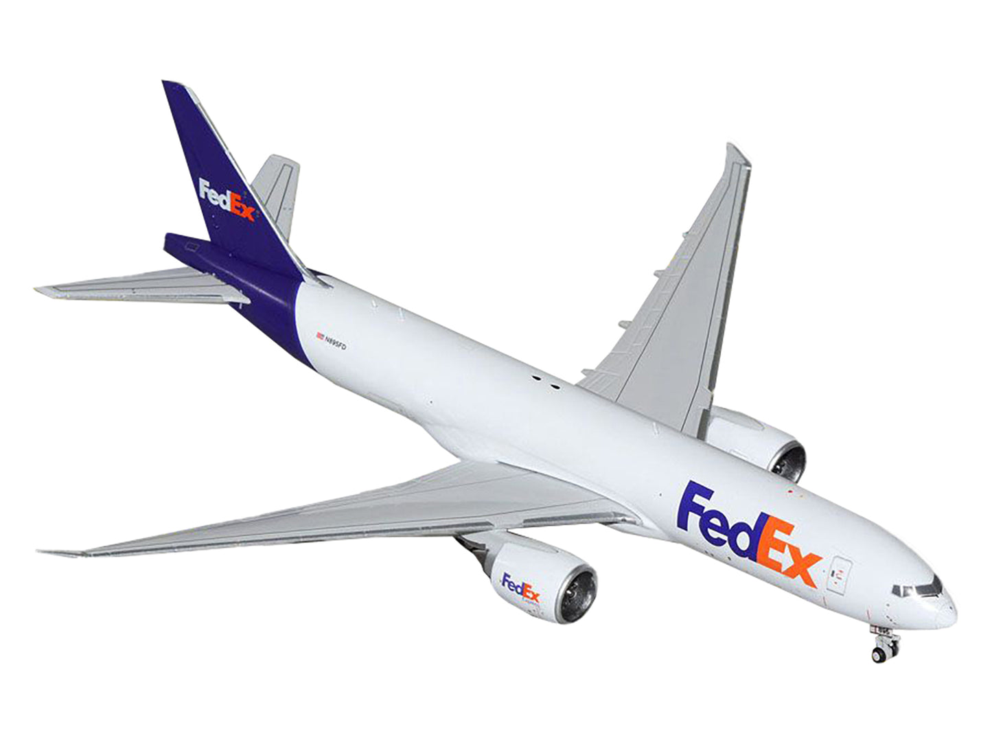 Boeing 777F Commercial Aircraft "FedEx (Federal Express)" (N895FD) White with Purple Tail 1/400 Diecast Model Airplane by GeminiJets <h2>Boeing GeminiJets</h2> <p>High-quality car perfect for collecto