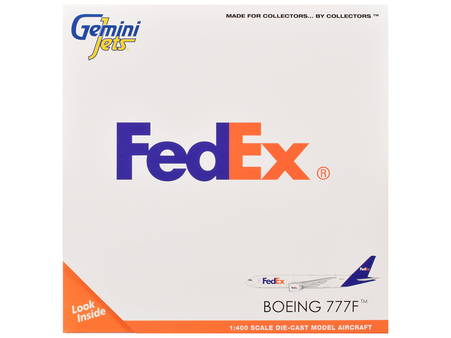 Boeing 777F Commercial Aircraft "FedEx (Federal Express)" (N895FD) White with Purple Tail 1/400 Diecast Model Airplane by GeminiJets <h2>Boeing GeminiJets</h2> <p>High-quality car perfect for collecto