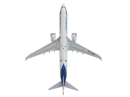 Boeing 737 MAX 9 Commercial Aircraft "Aeromexico - Kukulcan" (XA-GQS) White with Graphics and Blue Tail 1/400 Diecast Model by GeminiJets <h2>Boeing GeminiJets</h2> <p>High-quality car perfect for col