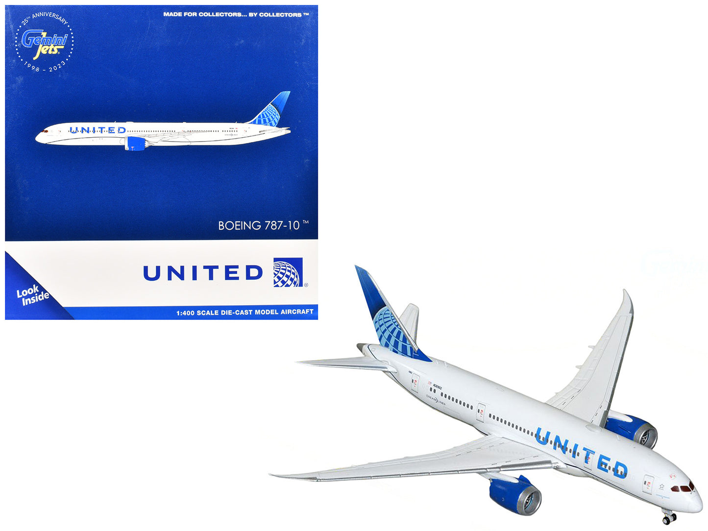 Boeing 787-8 Commercial Aircraft "United Airlines" (N26902) White with Blue Tail 1/400 Diecast Model Airplane by GeminiJets <h2>Boeing GeminiJets</h2> <p>High-quality car perfect for collectors and en