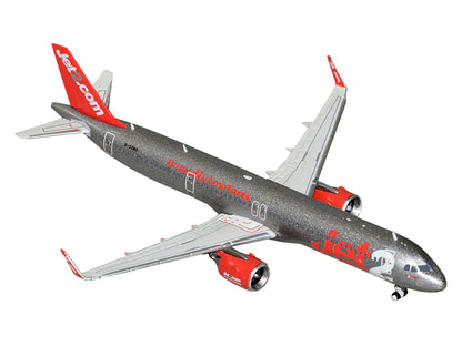 Airbus A321neo Commercial Aircraft "Jet2" (G-SUNO) Gray Metallic with Red Tail 1/400 Diecast Model Airplane by GeminiJets <h2>Airbus GeminiJets</h2> <p>High-quality car perfect for collectors and enth