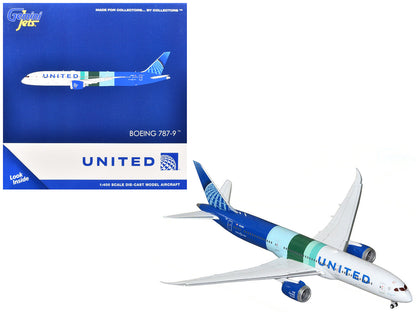 Boeing 787-9 Commercial Aircraft "United Airlines - The Future is SAF" (N24988) White and Blue with Stripes 1/400 Diecast Model Airplane by GeminiJets <h2>Boeing GeminiJets</h2> <p>High-quality car pe