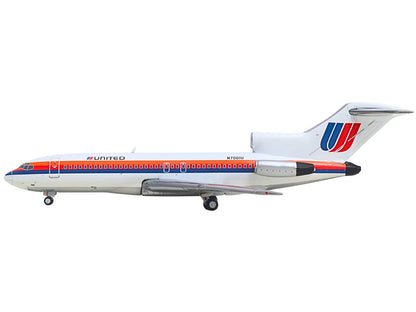Boeing 727-100 Commercial Aircraft "United Airlines - Saul Bass Livery" (N7001U) White with Stripes 1/400 Diecast Model by GeminiJets <h2>Boeing GeminiJets</h2> <p>High-quality car perfect for collect
