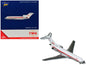 Boeing 727-100 Commercial Aircraft "Trans World Airlines" (N851TW) White with Red Stripes 1/400 Diecast Model by GeminiJets <h2>Boeing GeminiJets</h2> <p>High-quality car perfect for collectors and en