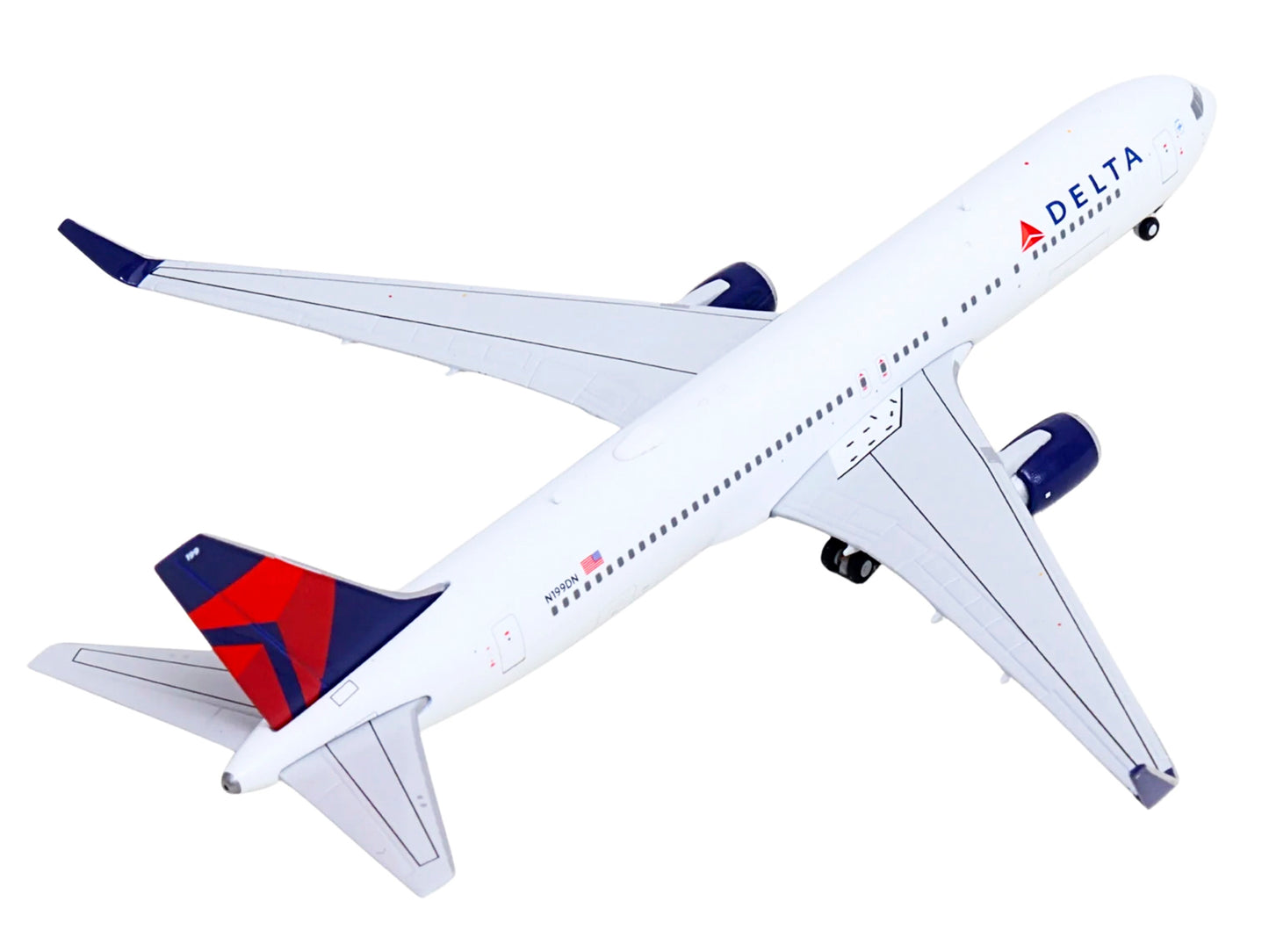 Boeing 767-300ER Commercial Aircraft "Delta Air Lines" (N199DN) White with Red and Blue Tail 1/400 Diecast Model by GeminiJets <h2>Boeing GeminiJets</h2> <p>High-quality car perfect for collectors ent