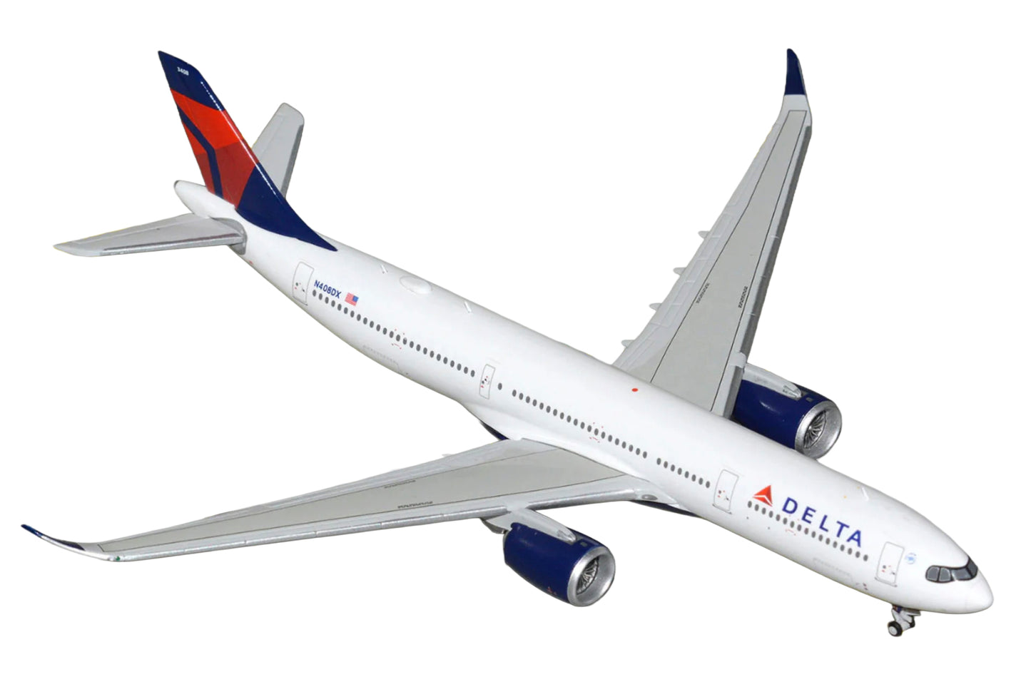 Airbus A330-900 Commercial Aircraft "Delta Air Lines" (N408DX) White with Red and Blue Tail 1/400 Diecast Model by GeminiJets <h2>Airbus GeminiJets</h2> <p>High-quality car perfect for collectors enth