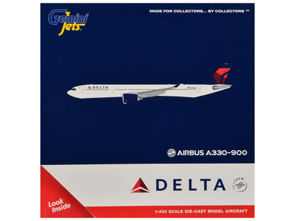 Airbus A330-900 Commercial Aircraft "Delta Air Lines" (N408DX) White with Red and Blue Tail 1/400 Diecast Model by GeminiJets <h2>Airbus GeminiJets</h2> <p>High-quality car perfect for collectors enth