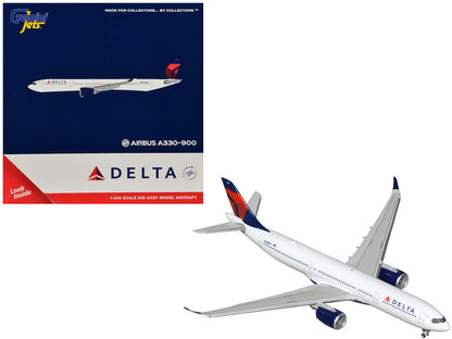 Airbus A330-900 Commercial Aircraft "Delta Air Lines" (N408DX) White with Red and Blue Tail 1/400 Diecast Model by GeminiJets <h2>Airbus GeminiJets</h2> <p>High-quality car perfect for collectors enth