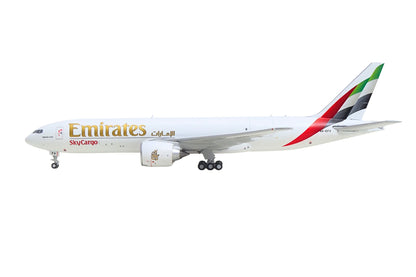 Boeing 777F Commercial Aircraft "Emirates SkyCargo" (A6-EFV) White with Striped Tail 1/400 Diecast Model by GeminiJets <h2>Boeing GeminiJets</h2> <p>High-quality car perfect for collectors and enthusi