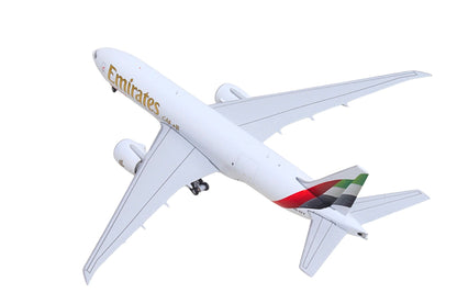 Boeing 777F Commercial Aircraft "Emirates SkyCargo" (A6-EFV) White with Striped Tail 1/400 Diecast Model by GeminiJets <h2>Boeing GeminiJets</h2> <p>High-quality car perfect for collectors and enthusi