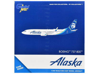 Boeing 737-800 Commercial Aircraft (N517AS) 1/400 Diecast Aircraft - GeminiJets