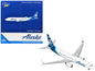 Boeing 737-800 Commercial Aircraft (N517AS) 1/400 Diecast Aircraft - GeminiJets