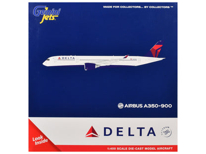 Airbus A350-900 Commercial Aircraft "Delta Air Lines" (N504DN) White with Blue and Red Tail 1/400 Diecast Model Airplane by GeminiJets <h2>Airbus GeminiJets</h2> <p>High-quality car perfect for collec