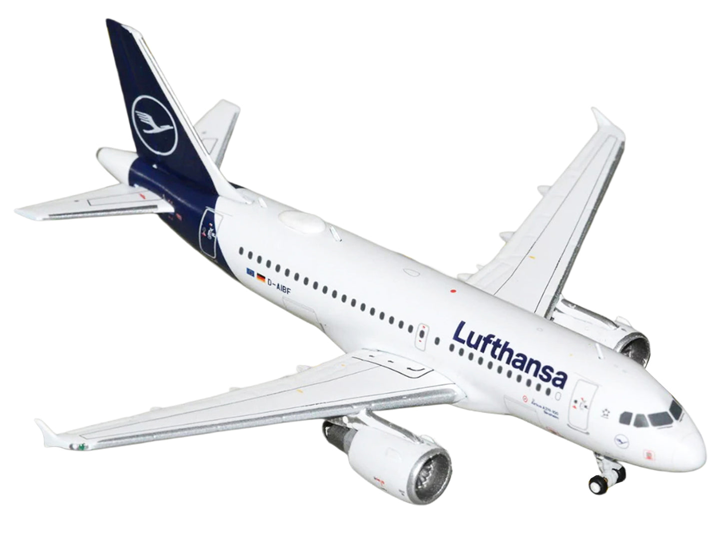 Airbus A319-100 Commercial Aircraft "Lufthansa" (D-AIBF) White with Dark Blue Tail 1/400 Diecast Model Airplane by GeminiJets <h2>Airbus GeminiJets</h2> <p>High-quality car perfect for collectors and