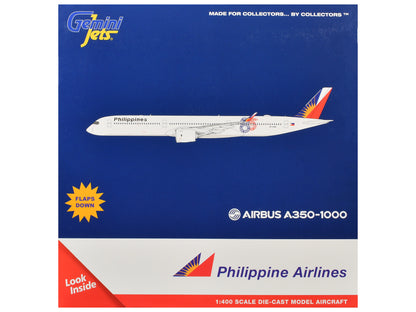 Airbus A350-1000 Commercial Aircraft with Flaps Down "Philippine Airlines - 85 Years" (RP-C3510) White Tail Graphics 1/400 Diecast Model Airplane by GeminiJets <h2>Airbus GeminiJets</h2> <p>High-quali