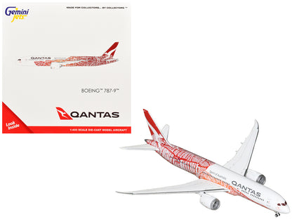Boeing 787-9 Commercial Aircraft "Qantas - Yam Dreaming" (VH-ZND) White with Red Graphics 1/400 Diecast Model Airplane by GeminiJets <h2>Boeing GeminiJets</h2> <p>High-quality car perfect for collecto