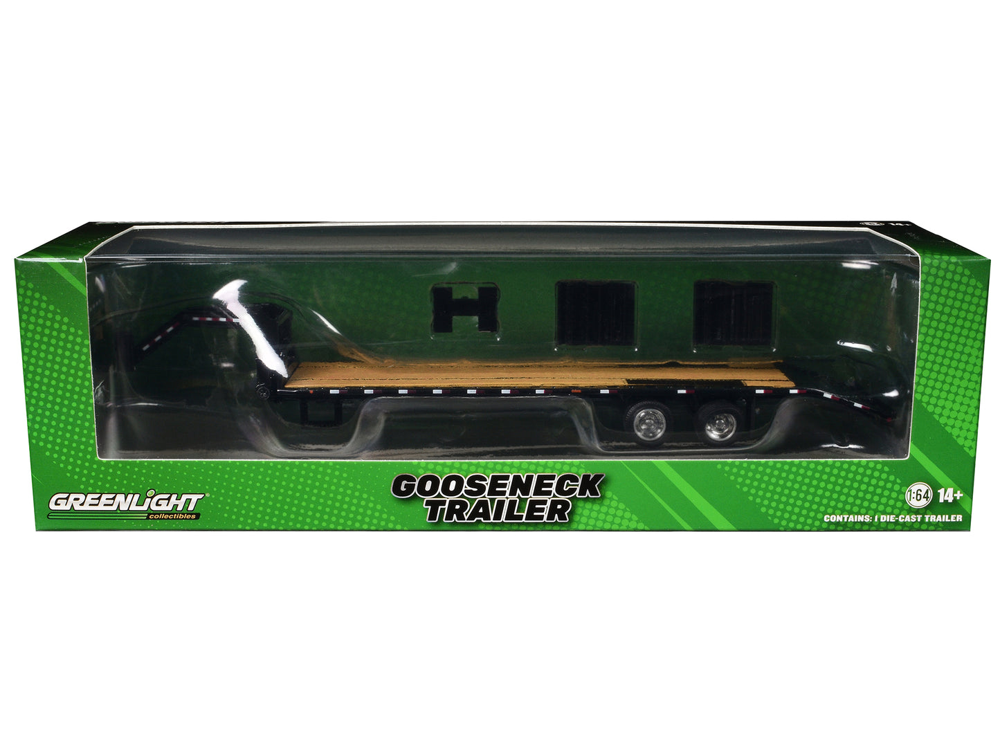 GreenLight Gooseneck Trailer Black (In Box) 1/64 Diecast Model Car by <h2>Gooseneck Greenlight</h2> <p>High-quality perfect for collectors and enthusiasts. Features detailed interior exterior craftsma