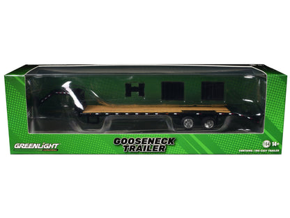 GreenLight Gooseneck Trailer Black (In Box) 1/64 Diecast Model Car by <h2>Gooseneck Greenlight</h2> <p>High-quality perfect for collectors and enthusiasts. Features detailed interior exterior craftsma