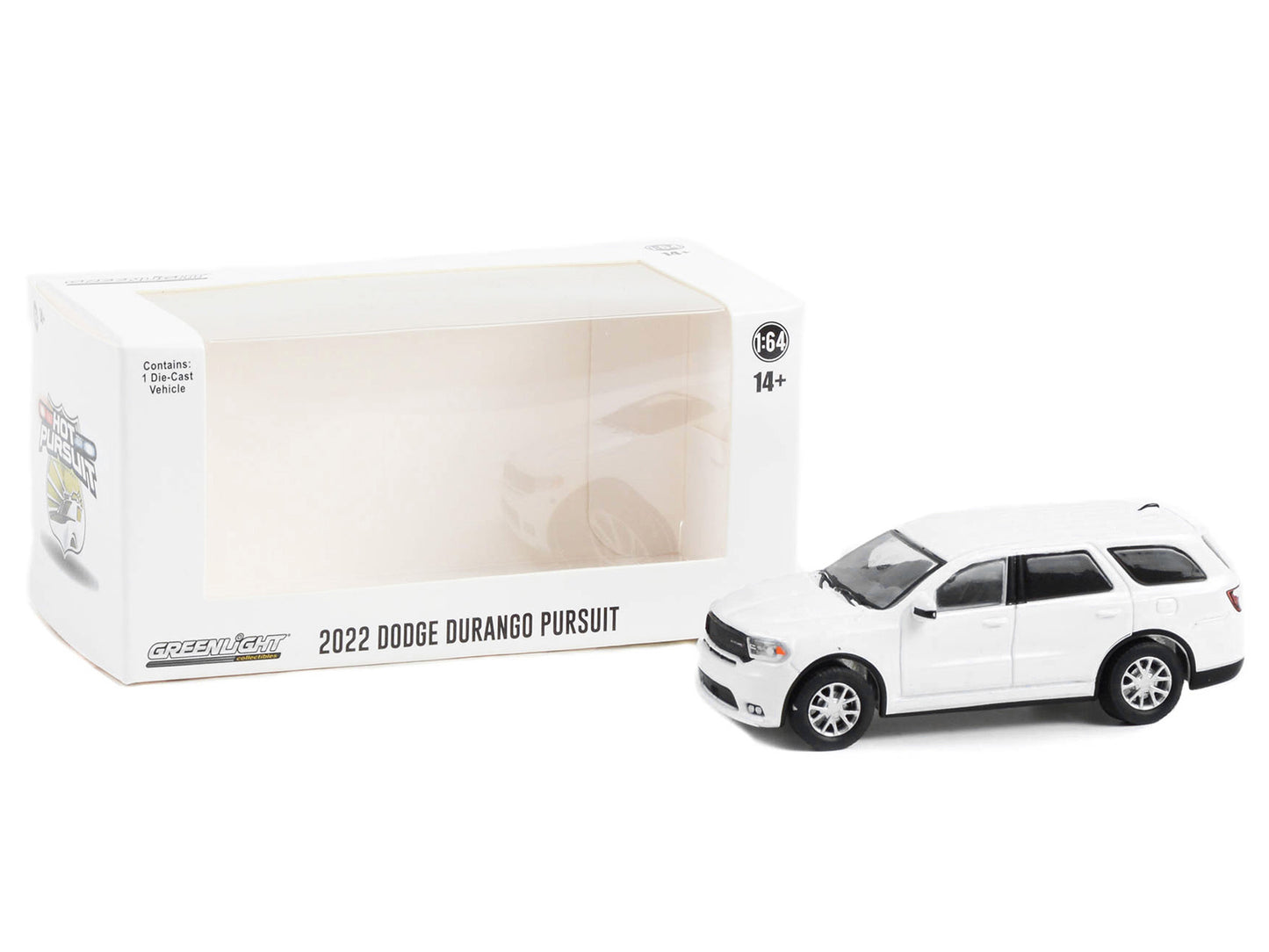 GreenLight 2022 Dodge Durango Pursuit Police Car White "Hot Pursuit" "Hobby Exclusive" Series 1/64 Diecast Model by <h2>2022 Greenlight</h2> <p>High-quality perfect for collectors and enthusiasts. Fea