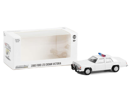 GreenLight 1980-1991 Ford LTD Crown Victoria Police White with Light Bar "Hot Pursuit" "Hobby Exclusive" Series 1/64 Diecast Model Car by <h2>1980-1991 Greenlight</h2> <p>High-quality perfect for coll