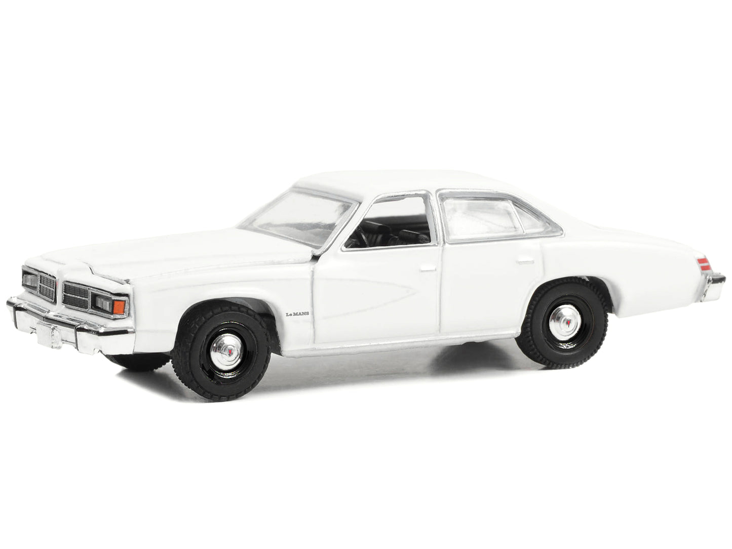 GreenLight 1976-77 Pontiac LeMans Enforcer White "Hot Pursuit - Hobby Exclusive" Series 1/64 Diecast Model Car by <h2>1976-77 Greenlight</h2> <p>High-quality perfect for collectors and enthusiasts. Fe