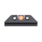 Night Fision Tritium Night Sights for Glock 17/19/34/43/48 - Orange Front Ring/U-Notch Black Rear Ri