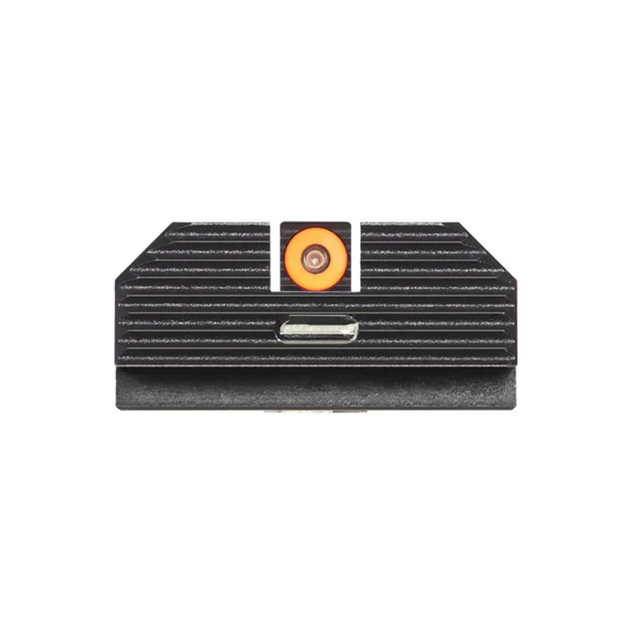 Night Fision Costa Ludus Night Sight Set for Glock 17/19/34 - Orange Tritium Front Ring/Tritium Blac
