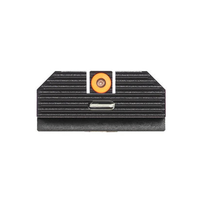 Night Fision Costa Ludus Night Sight Set for Glock 17/19/34 - Orange Tritium Front Ring/Tritium Blac