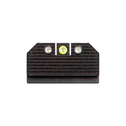 Night Fision Optics-Ready Stealth Series for Glock 17/19/34 Yellow Front Ring/Black Rear Rings