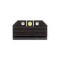 Night Fision Optics-Ready Stealth Series for Glock 17/19/34 Yellow Front Ring/Black Rear Rings