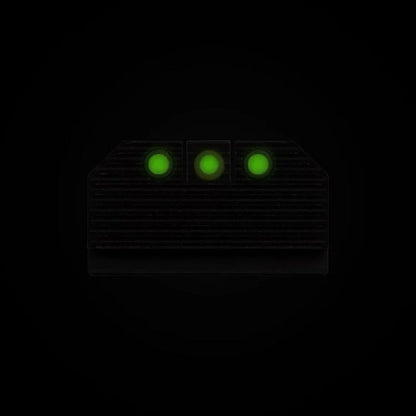 Night Fision Optics-Ready Stealth Series for Glock 17/19/34 Yellow Front Ring/Black Rear Rings