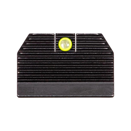 Night Fision Night Sight Set - OEM Glock Height GREEN Fiber Optic Front/Blank Square Rear