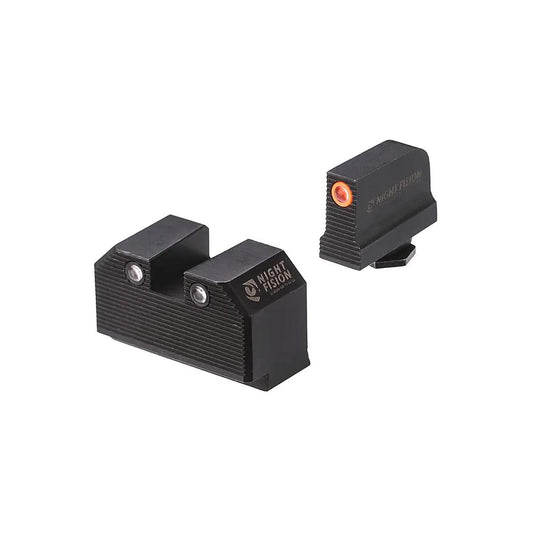 Night Fision Perfect Dot™ Night Sight Set – Optic Co-Witness Height Orange Front/Blank Square Rear