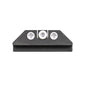 Night Fision Tritium Night Sights for Glock 42/43/43X - White Front Ring/U-Notch White Rear Rings