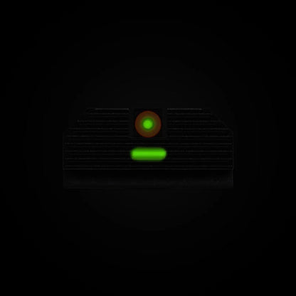 Night Fision Costa Ludus Night Sight Set Glock 42/43/43x/43x MOS Orange Front Ring/Rear Green Bar