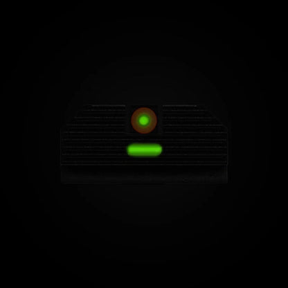 Night Fision Night Sight Set for Glock 42/43/43x/43x MOS  Yellow Front Ring/Rear Green Bar