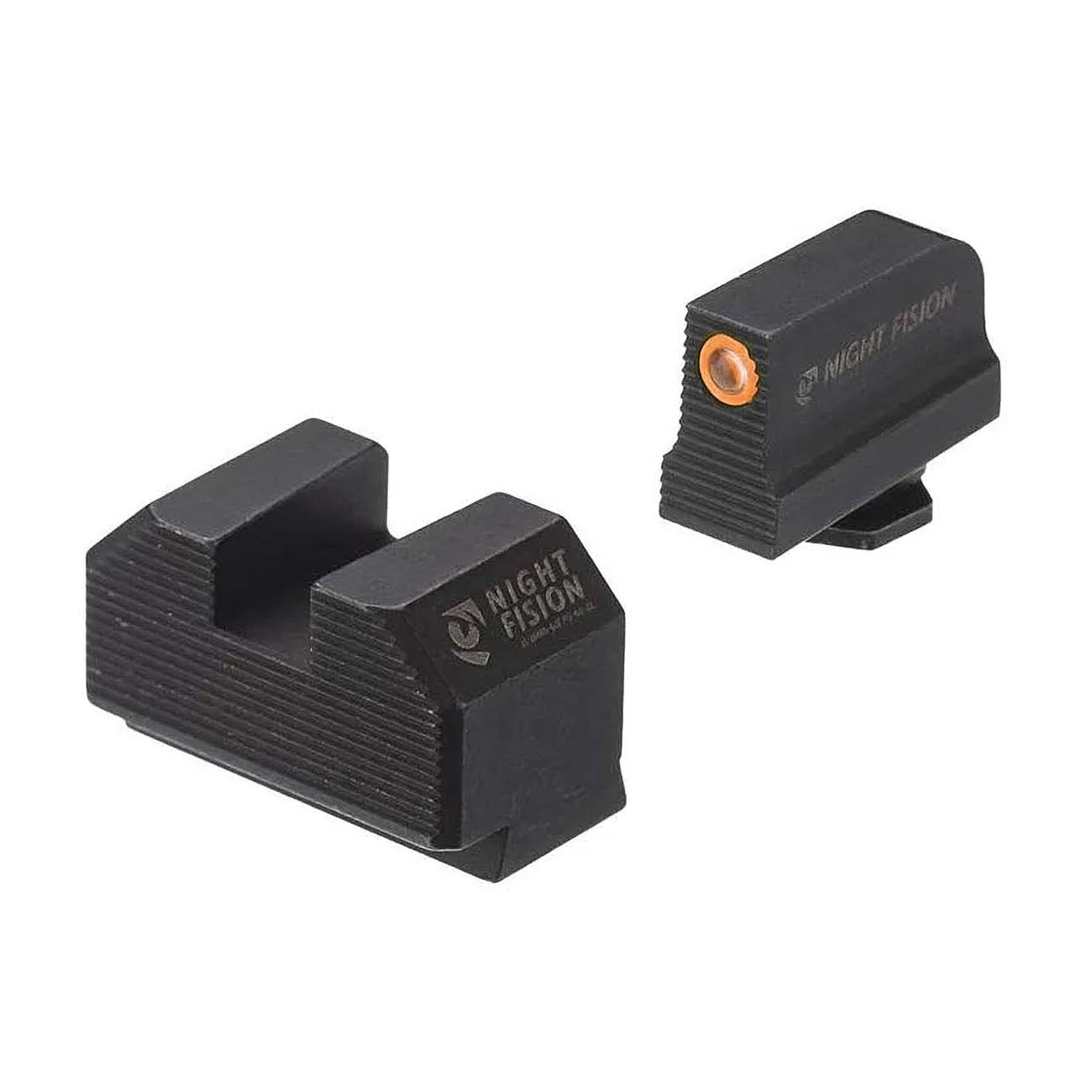 Night Fision Optics-Ready Stealth Series for SG Glock 42/43/43X/43X MOS Orange Front Ring/Blank Rear