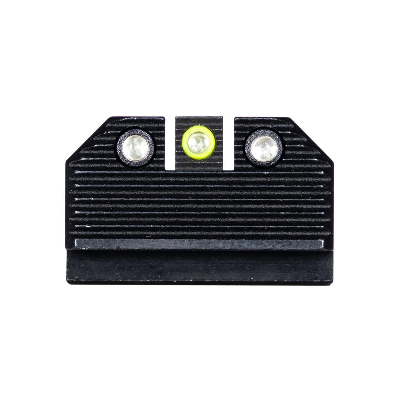 Night Fision Optics-Ready Stealth Series for Glock 42/43/43X MOS Yellow Front Ring/Black Rear
