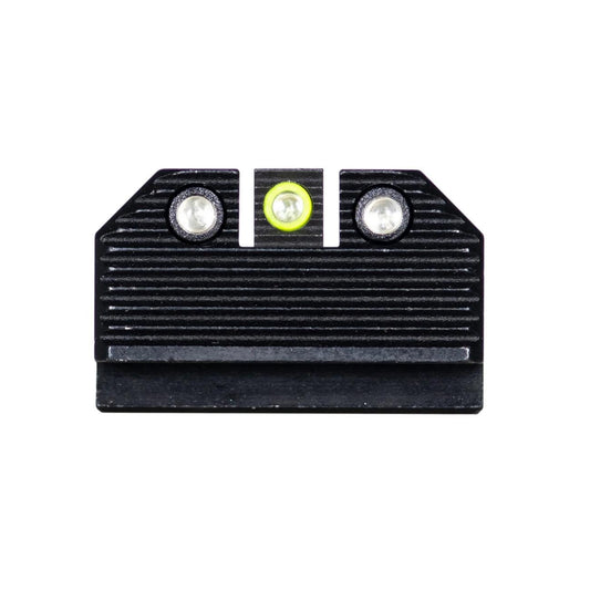 Night Fision Optics-Ready Stealth Series for Glock 42/43/43X MOS Yellow Front Ring/Black Rear