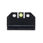 Night Fision Optics-Ready Stealth Series for Glock 42/43/43X MOS Yellow Front Ring/Black Rear