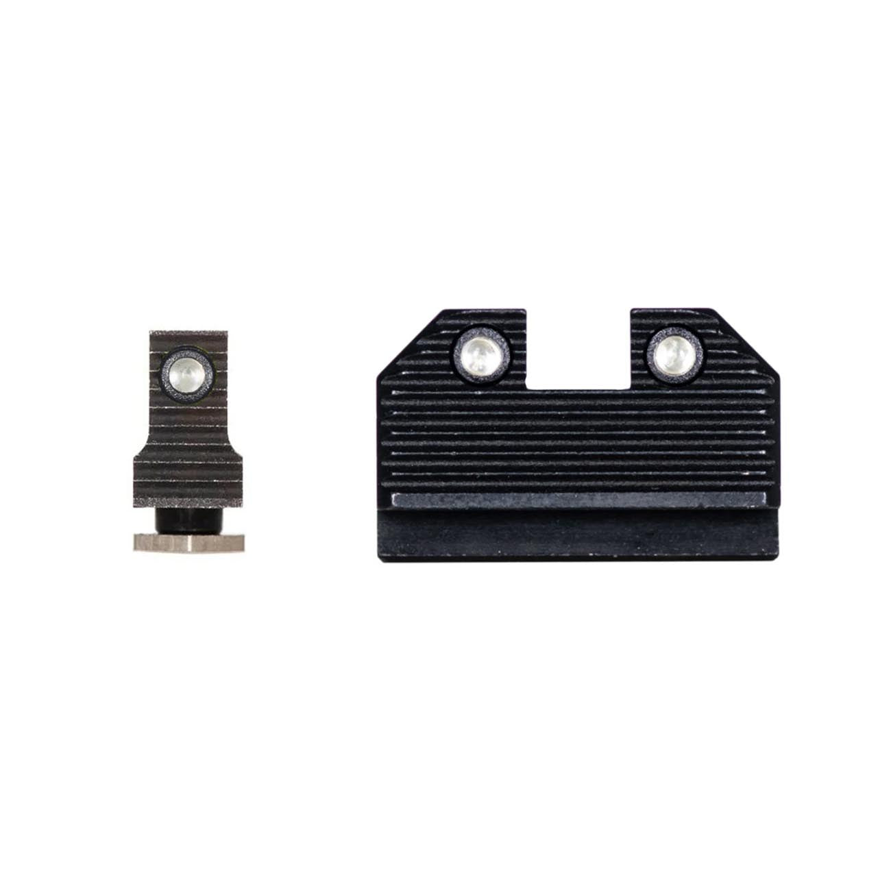 Night Fision Optics-Ready Stealth Series for SG Glock 42/43/43X/43X MOS Black Front Ring/Black Rear