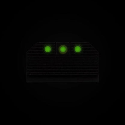 Night Fision Optics-Ready Stealth Series for SG Glock 42/43/43X/43X MOS Black Front Ring/Black Rear